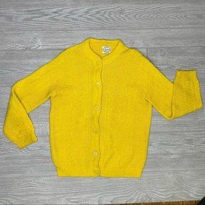 vintage devon wintuk long sleeve sweater cardigan buttons knitted small